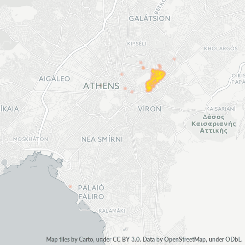 115 21 Χάρτης θερμότητας πυκνότητας επιχείρησης
