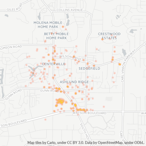 31028 Business Density Heatmap