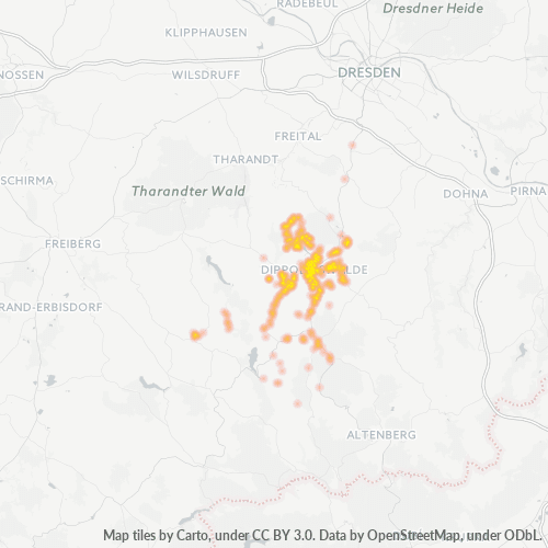 Heatmap für plz 01744
