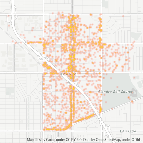 90260 Business Density Heatmap