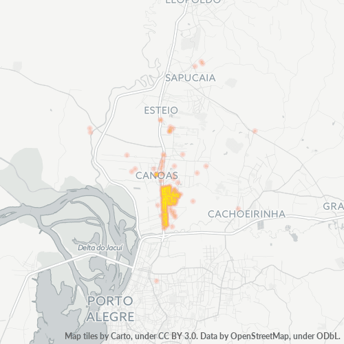 92110-000 Mapa de calor de densidad empresarial