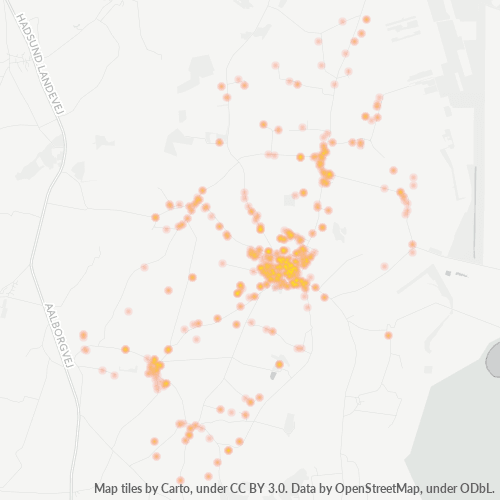 9293 Heatmap over forretningstæthed