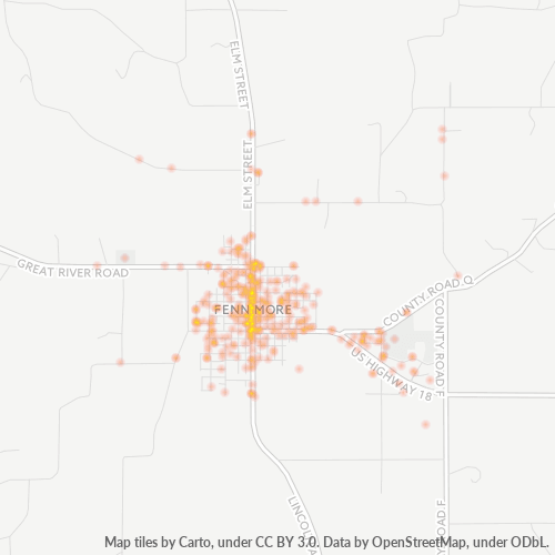 53809 Business Density Heatmap