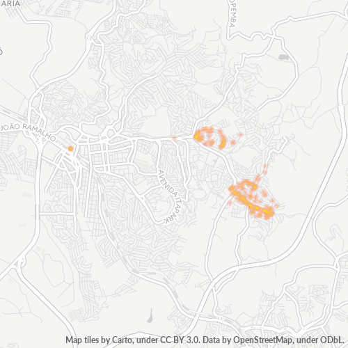09341-000 Mapa de calor de densidad empresarial
