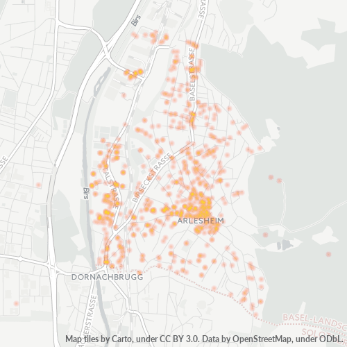 Heatmap für postleitzahl 4144