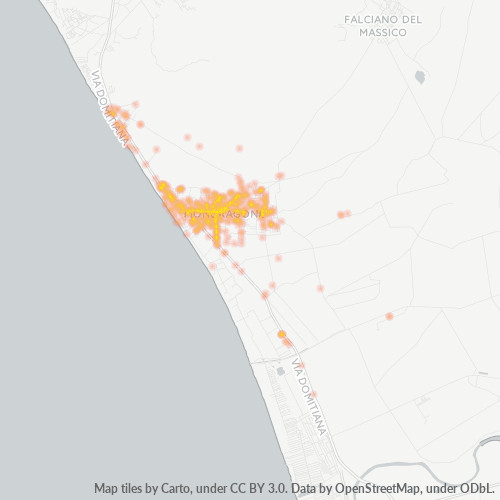 Mappa di calore per cap 81034