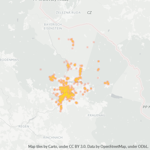 Heatmap für plz 94227