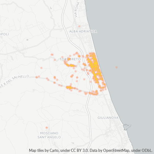 Mappa di calore per cap 64018