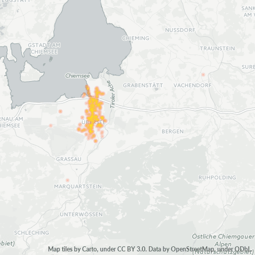 Heatmap für plz 83236