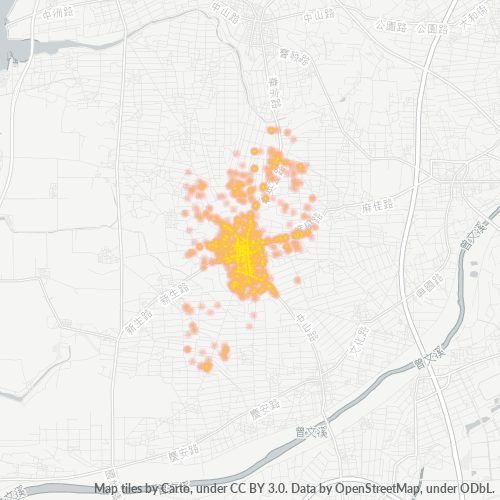 722 商業密度熱圖