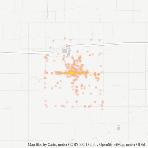 43515 Business Density Heatmap