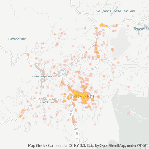 28741 Business Density Heatmap