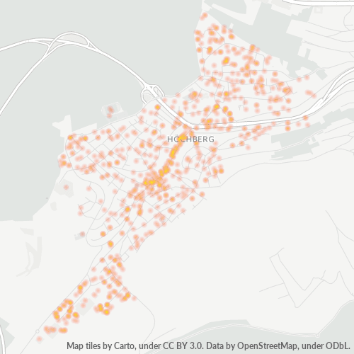 Heatmap für plz 97204
