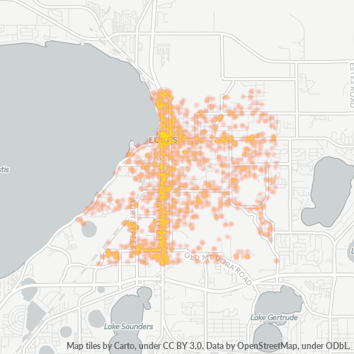 32726 Business Density Heatmap