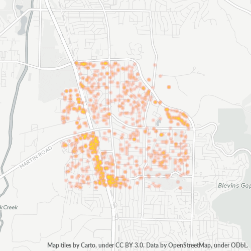 35802 Business Density Heatmap