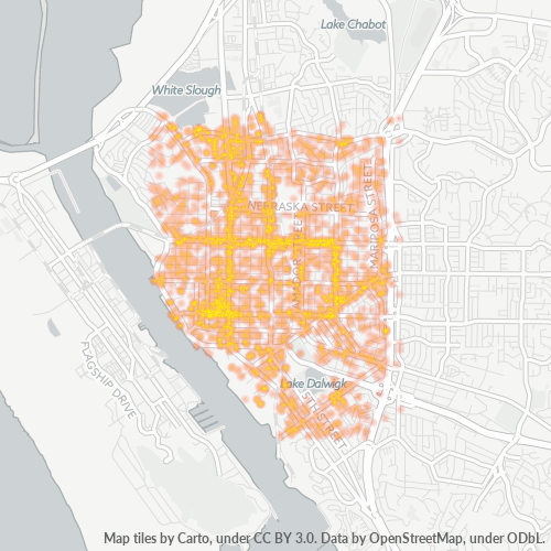94590 Business Density Heatmap