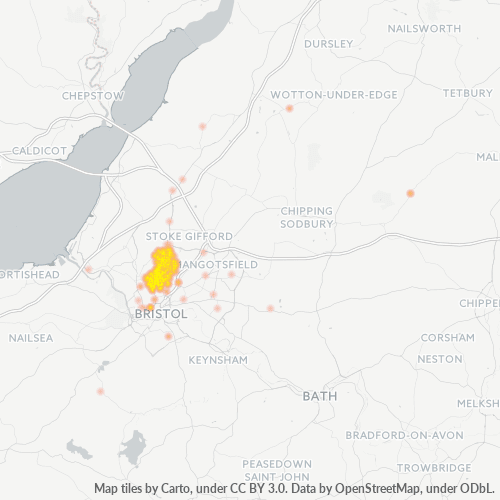 BS7 Business Density Heatmap