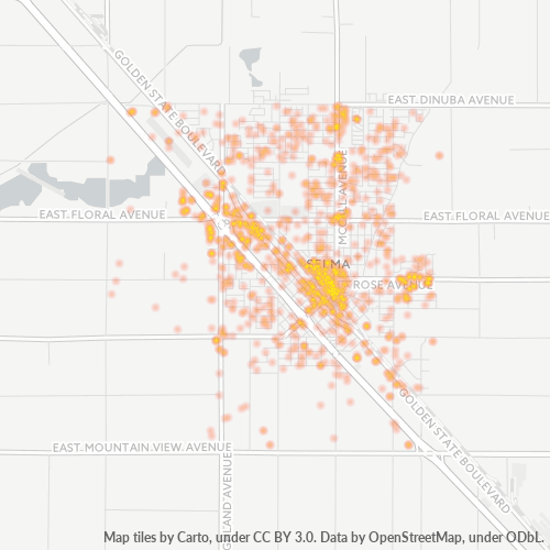 93662 Business Density Heatmap