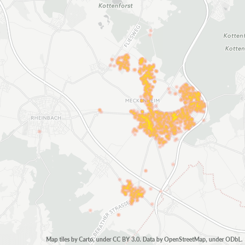 Heatmap für plz 53340