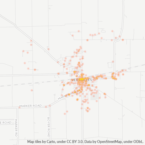 45380 Business Density Heatmap