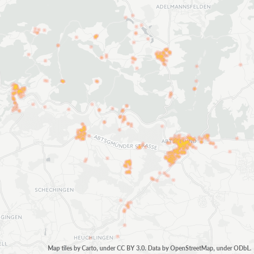 Heatmap für plz 73453