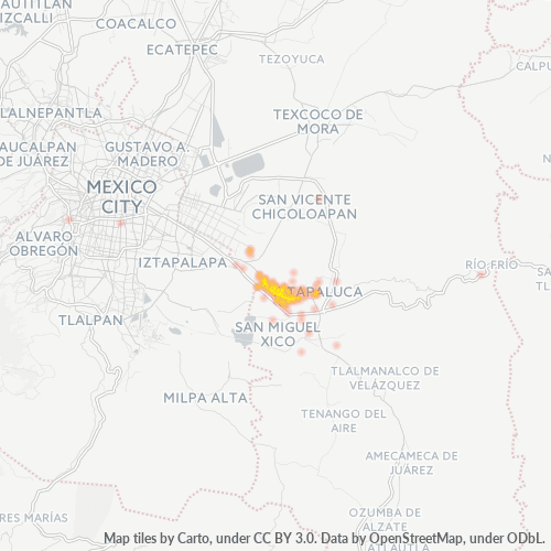56560 Mapa de calor de densidad empresarial
