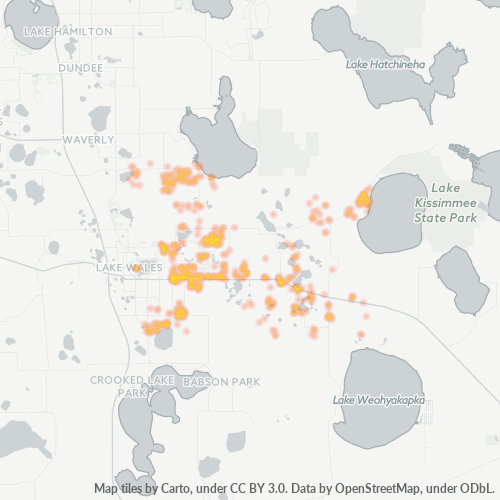 33898 Business Density Heatmap