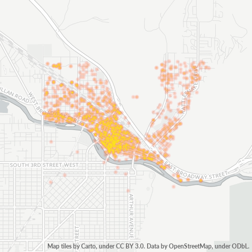 59802 Business Density Heatmap