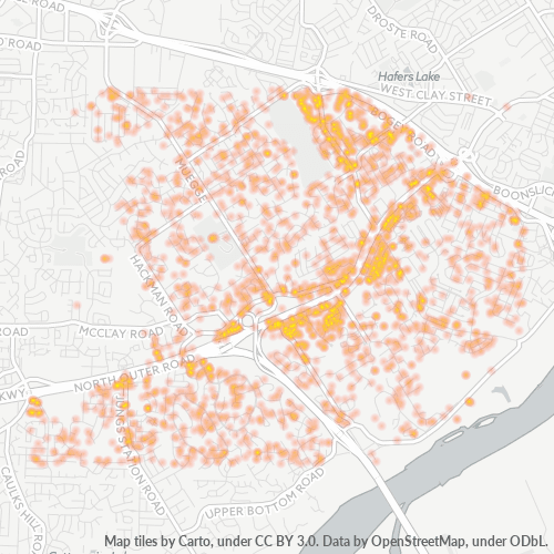 63303 Business Density Heatmap