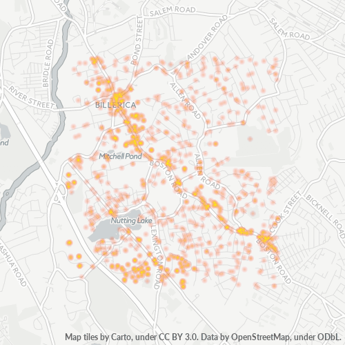 01821 Business Density Heatmap