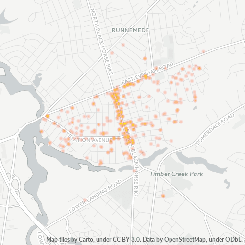 08029 Business Density Heatmap