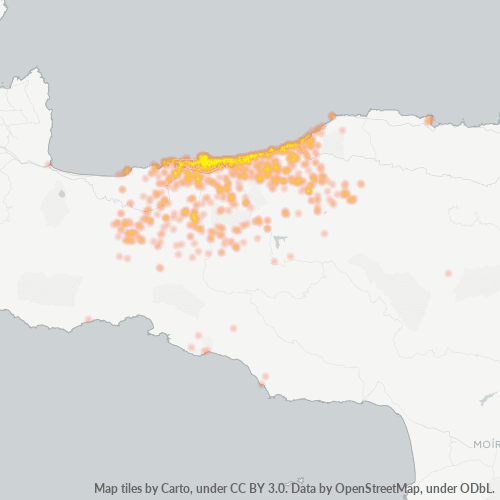 741 00 Χάρτης θερμότητας πυκνότητας επιχείρησης