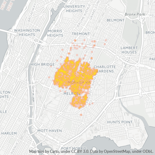 10456 Business Density Heatmap