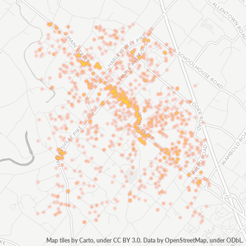 19438 Business Density Heatmap