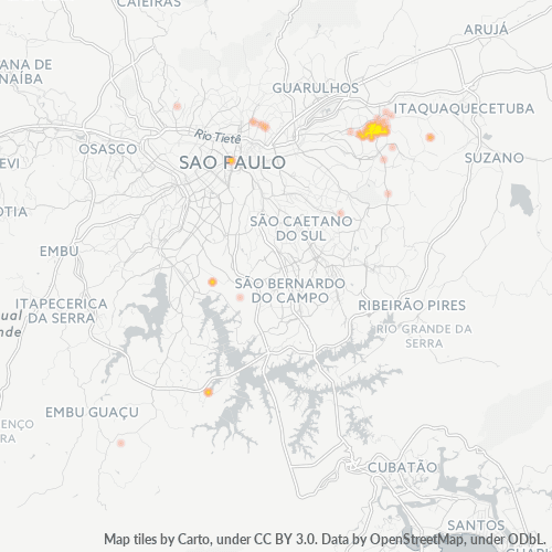 08050-000 Heatmap de Densidade da Empresa