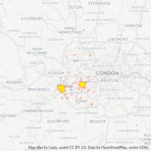 TW2 Business Density Heatmap