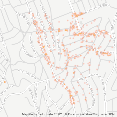 06767-000 Mapa de calor de densidad empresarial