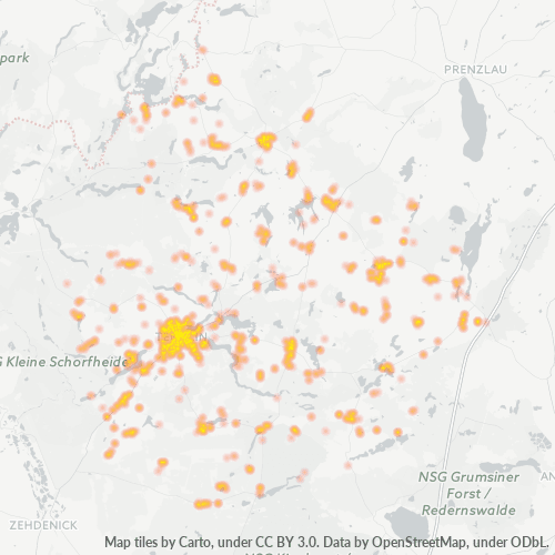 Heatmap für plz 17268