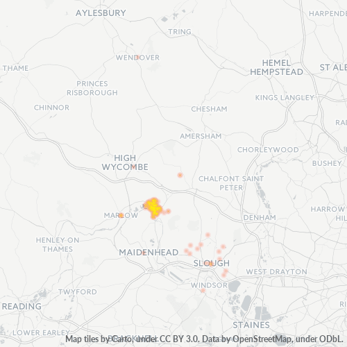 SL8 Business Density Heatmap