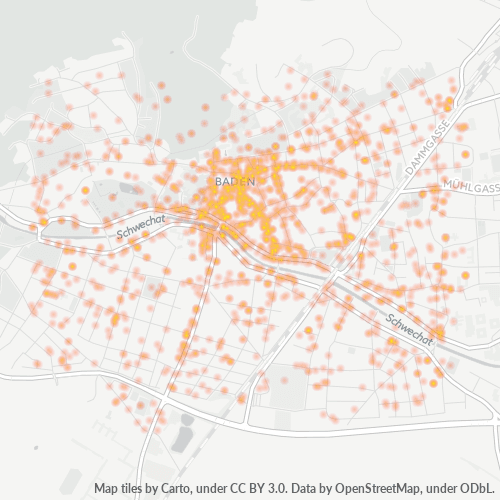 Heatmap für postleitzahl 2500