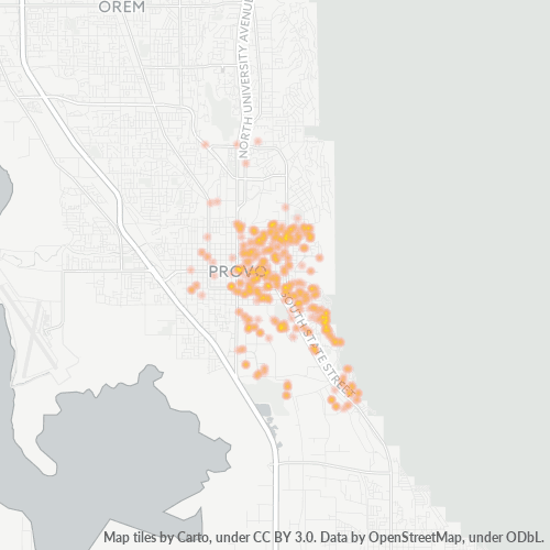 84605 Business Density Heatmap