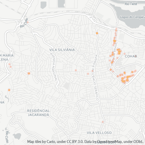 06325-000 Mapa de calor de densidad empresarial