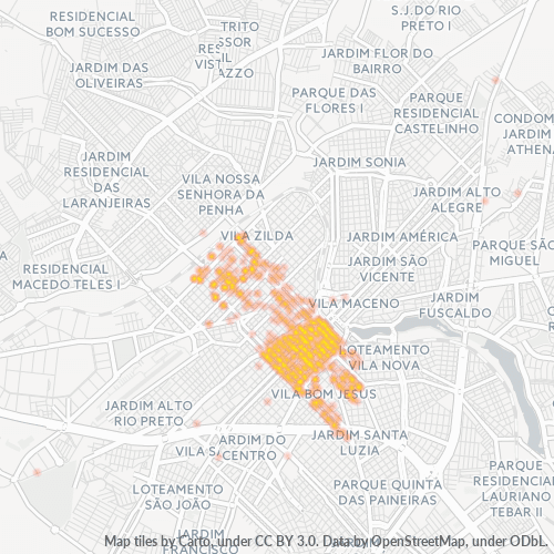 15010-000 Heatmap de Densidade da Empresa