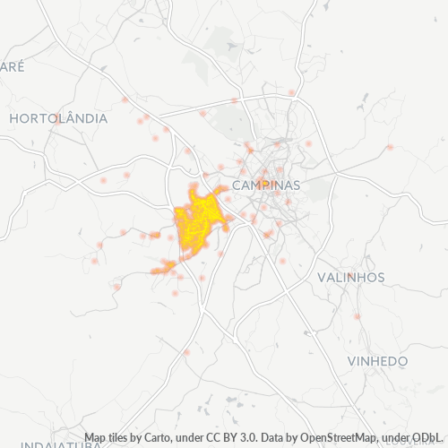 13060-000 Heatmap de Densidade da Empresa