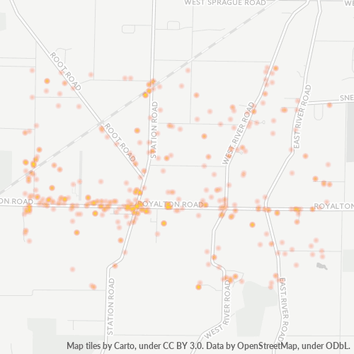 44028 Business Density Heatmap