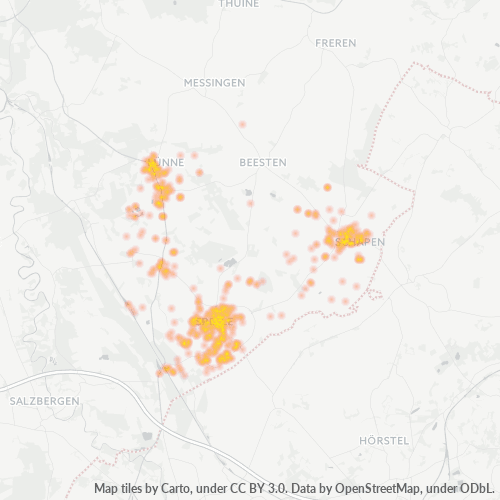 Heatmap für plz 48480