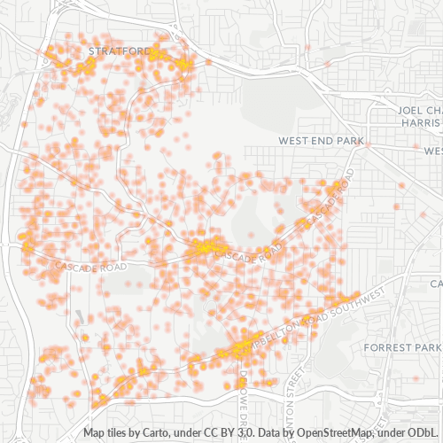 30311 Business Density Heatmap