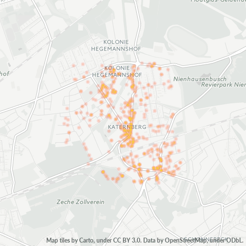 Heatmap für plz 45327