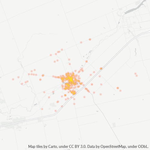 N5C Thermocarte de densité d'activité