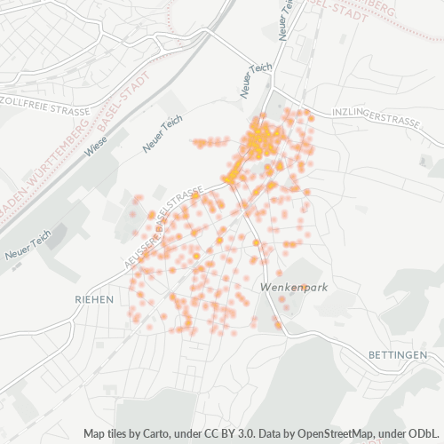 4125 Standortdichte-Heatmap